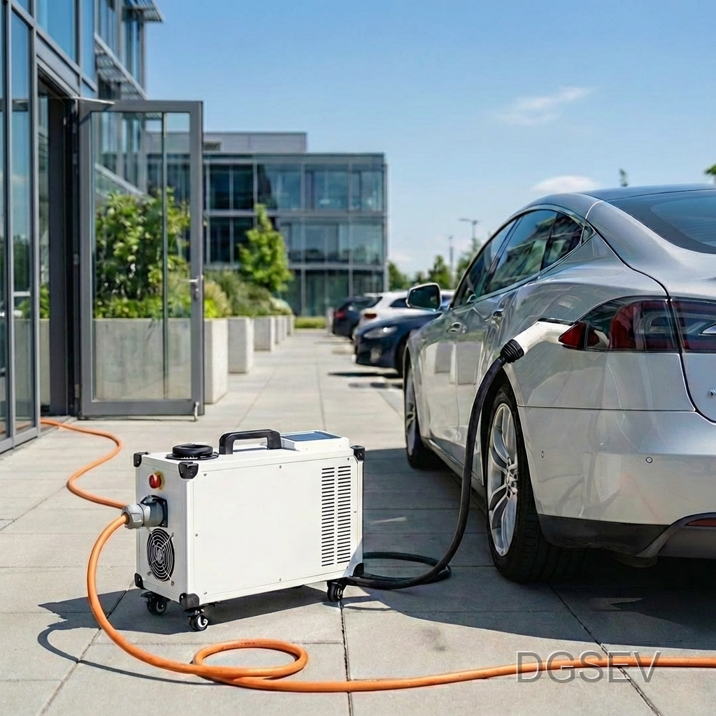 Cargador móvil DC 20kW - Vista exterior